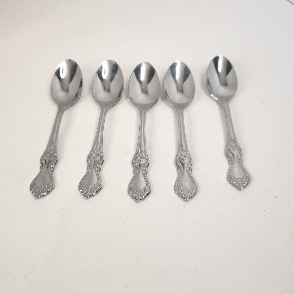 Reed & Barton Duchess of Marlborough 7" Oval Soup Spoons 18/10 Stainless Set 5